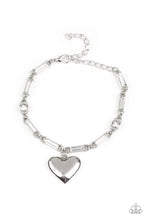 Load image into Gallery viewer, Sweetheart Secrets - White Heart Bracelet - Sabrina&#39;s Bling Collection