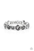 Load image into Gallery viewer, Twinkling Tease - Silver Smoky Rhinestone Bracelet - Sabrina&#39;s Bling Collection