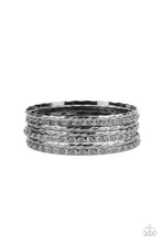 Load image into Gallery viewer, Back-To-Back Stacks - Black Bracelets - Sabrina&#39;s Bling Collection