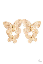 Load image into Gallery viewer, Blushing Butterflies - Gold Earrings - Sabrina's Bling Collection