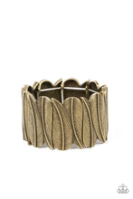 Load image into Gallery viewer, Cabo Canopy - Brass Feather Bracelet - Sabrina&#39;s Bling Collection