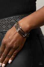 Load image into Gallery viewer, Cruise Control Soul - Black Leather Bracelet - Sabrina&#39;s Bling Collection