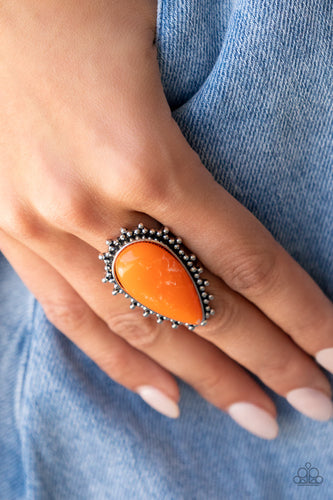 Down-to-Earth Essence - Orange Ring - Sabrina's Bling Collection