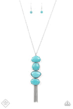 Load image into Gallery viewer, Hidden Lagoon - Blue Turquoise Necklace - May 2022 Fashion Fix - Sabrina&#39;s Bling Collection