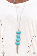 Load image into Gallery viewer, Hidden Lagoon - Blue Turquoise Necklace - May 2022 Fashion Fix - Sabrina&#39;s Bling Collection