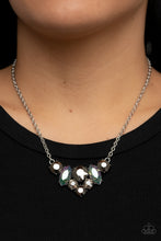 Load image into Gallery viewer, Lavishly Loaded - Silver, Iridescent &amp; Hematite Necklace - Sabrina&#39;s Bling Collection