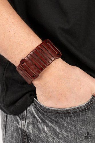 Leather Lumberyard - Brown Leather Bracelet - Sabrina's Bling Collection
