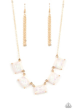 Load image into Gallery viewer, Opalescent Oblivion - Gold Opalescent Necklace - Sabrina&#39;s Bling Collection