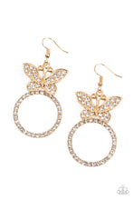 Load image into Gallery viewer, Paradise Found - Gold Butterfly Earrings - Sabrina&#39;s Bling Collection