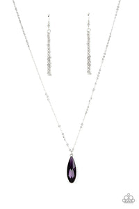 Prismatically Polished - Purple Necklace - Sabrina's Bling Collection