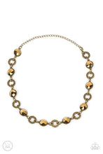 Load image into Gallery viewer, Rhinestone Rollout - Brass Rhinestone Necklace - Sabrinas Bling Collection