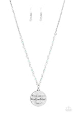Load image into Gallery viewer, Serving the Lord - Blue Joshua 24:15 Necklace - Sabrinas Bling Collection
