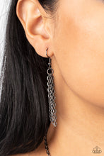 Load image into Gallery viewer, Shattered Sunset - Black &amp; Silver Hammered Necklace - Sabrina&#39;s Bling Collection
