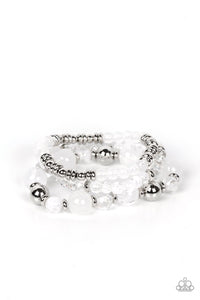 Shoreside Stroll - White Bracelet - Sabrinas Bling Collection