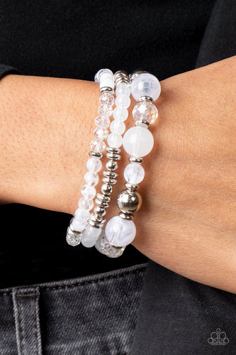 Shoreside Stroll - White Bracelet - Sabrinas Bling Collection