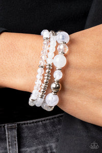 Shoreside Stroll - White Bracelet - Sabrinas Bling Collection