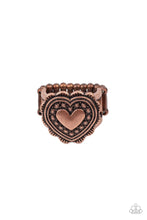 Load image into Gallery viewer, Southern Soulmate - Copper Heart Ring - Sabrina&#39;s Bling Collection