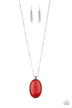 Load image into Gallery viewer, Stone Stampede - Red Necklace - Sabrina&#39;s Bling Collection
