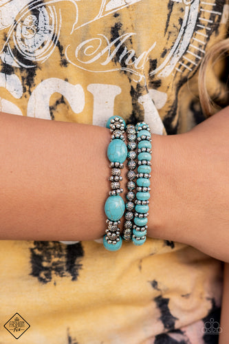 Take By SANDSTORM - Blue Turquoise Bracelet - December 2021 Fashion Fix - Sabrina's Bling Collection