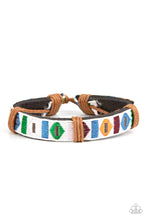Load image into Gallery viewer, Textile Trendsetter - Multi Leather Bracelet - Sabrina&#39;s Bling Collection