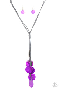 Tidal Tassels - Purple Necklace - Sabrina's Bling Collection