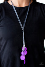 Load image into Gallery viewer, Tidal Tassels - Purple Necklace - Sabrina&#39;s Bling Collection