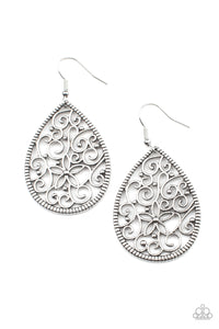 Tour de Garden - Silver Earrings - Sabrina's Bling Collection
