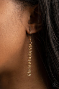 3-D Drama - Gold Necklace - Sabrina's Bling Collection