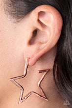 Load image into Gallery viewer, All-Star Attitude - Copper Star Earrings - Sabrina&#39;s Bling Collection