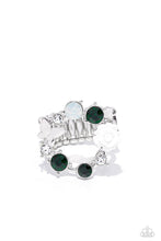 Load image into Gallery viewer, Butterfly Bustle - Green Butterfly &amp; Rose Ring - Sabrina&#39;s Bling Collection