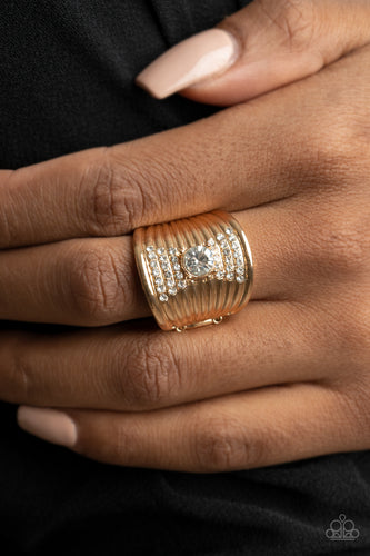Crystal Corsets - Gold Ring - Sabrina's Bling Collection
