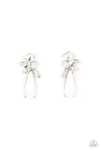 DIY Dazzle - White Rhinestone Earrings - Sabrinas Bling Collection