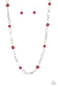 Fundamental Fashion - Red Necklace - Sabrina's Bling Collection