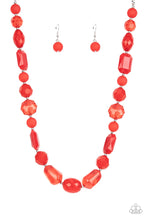 Load image into Gallery viewer, Here Today, GONDOLA Tomorrow - Red Necklace - Sabrina&#39;s Bling Collection