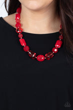 Load image into Gallery viewer, Here Today, GONDOLA Tomorrow - Red Necklace - Sabrina&#39;s Bling Collection
