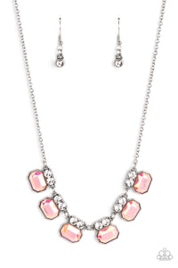 Interstellar Inspiration - Pink Iridescent Necklace - Sabrina's Bling Collection