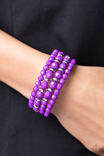 Its a Vibe - Purple Coil Bracelet - Sabrinas Bling Collection