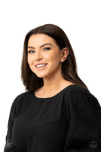 Load image into Gallery viewer, Just In TIMELESS - White Rhinestone Blockbuster Earrings - Sabrina&#39;s Bling Collection