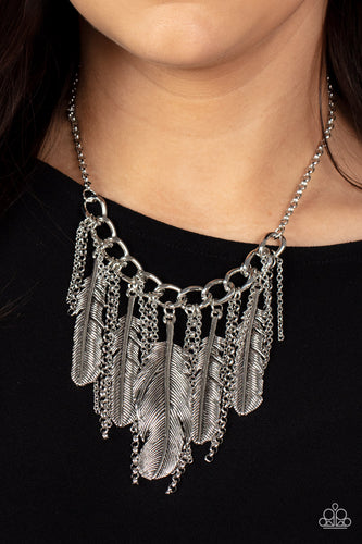 NEST Friends Forever - Silver Feather Necklace - Sabrina's Bling Collection