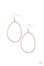 Load image into Gallery viewer, OVAL-ruled! - Gold Earrings - Sabrina&#39;s Bling Collection Earrings