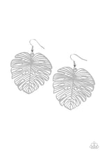 Load image into Gallery viewer, Palm Palmistry - Silver Leaf Earrings - Sabrina&#39;s Bling Collection