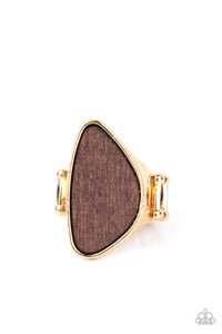 Perfectly Petrified - Gold Ring - Sabrina's Bling Collection