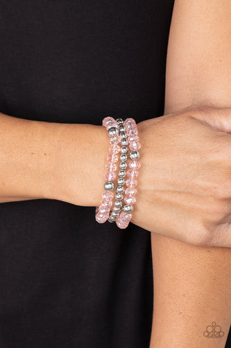 Prismatic Perceptions - Pink Bracelet - Sabrina's Bling Collection