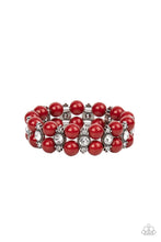 Load image into Gallery viewer, Starlight Reflection - Red &amp; Rhinestone Bracelet - Sabrina&#39;s Bling Collection