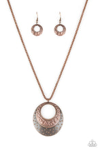 Load image into Gallery viewer, Texture Trio - Copper Tribal Necklace - Sabrina&#39;s Bling Collection