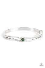 Load image into Gallery viewer, Top-Shelf Shimmer - Green Rhinestone Bracelet - Sabrina&#39;s Bling Collection