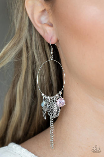 TWEET Dreams - Pink Earrings - Sabrina's Bling Collection