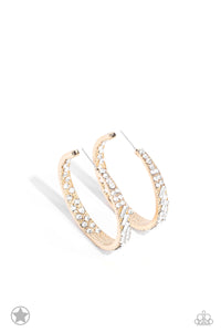 GLITZY By Association - Gold earrings Sabrinas Bling Collection